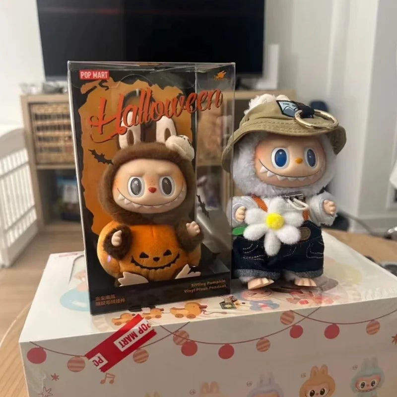 POPMART Original The Monster Labubu 38cm Mokoko Angel Crying Again Blind Box Doll Toys Original Labubu V1 V2 Toys Birthday Gifts