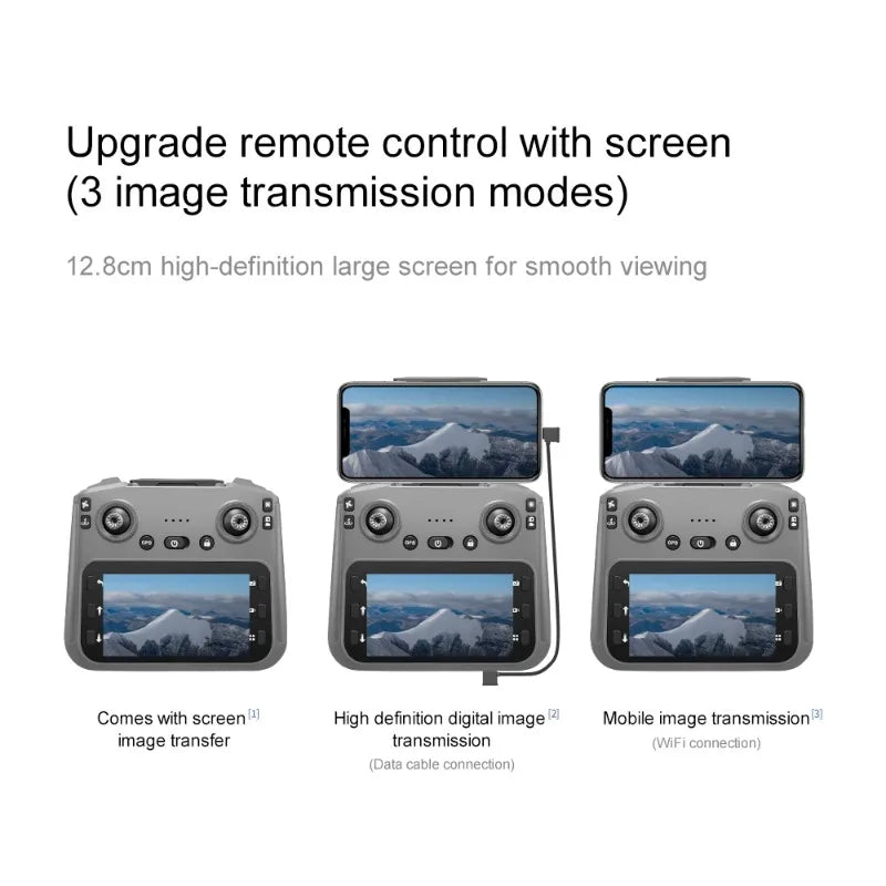 Lenovo V916MAX Professional 8K Drone HD Dual Camera Remote control with large screen, 5G WIFI FPV Foldable Quadcopter RC Dron