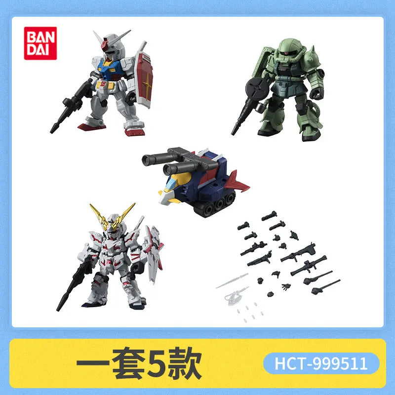 Bandai Gashapon Original Mobile Suit Ensemble (MSE) Gundam RX-78-2 Strike Hi-Nu Wing Astray ZZ Barbatos Assemble Model Kit