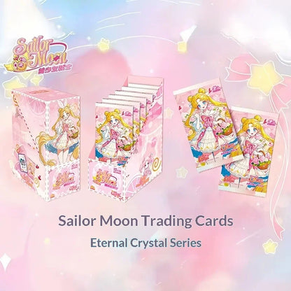 Genuine Sailor Moon 4th Series Collectible Cards Classic Mica Pendant Starlight Enamel Anime Cards for Anime Trading Card
