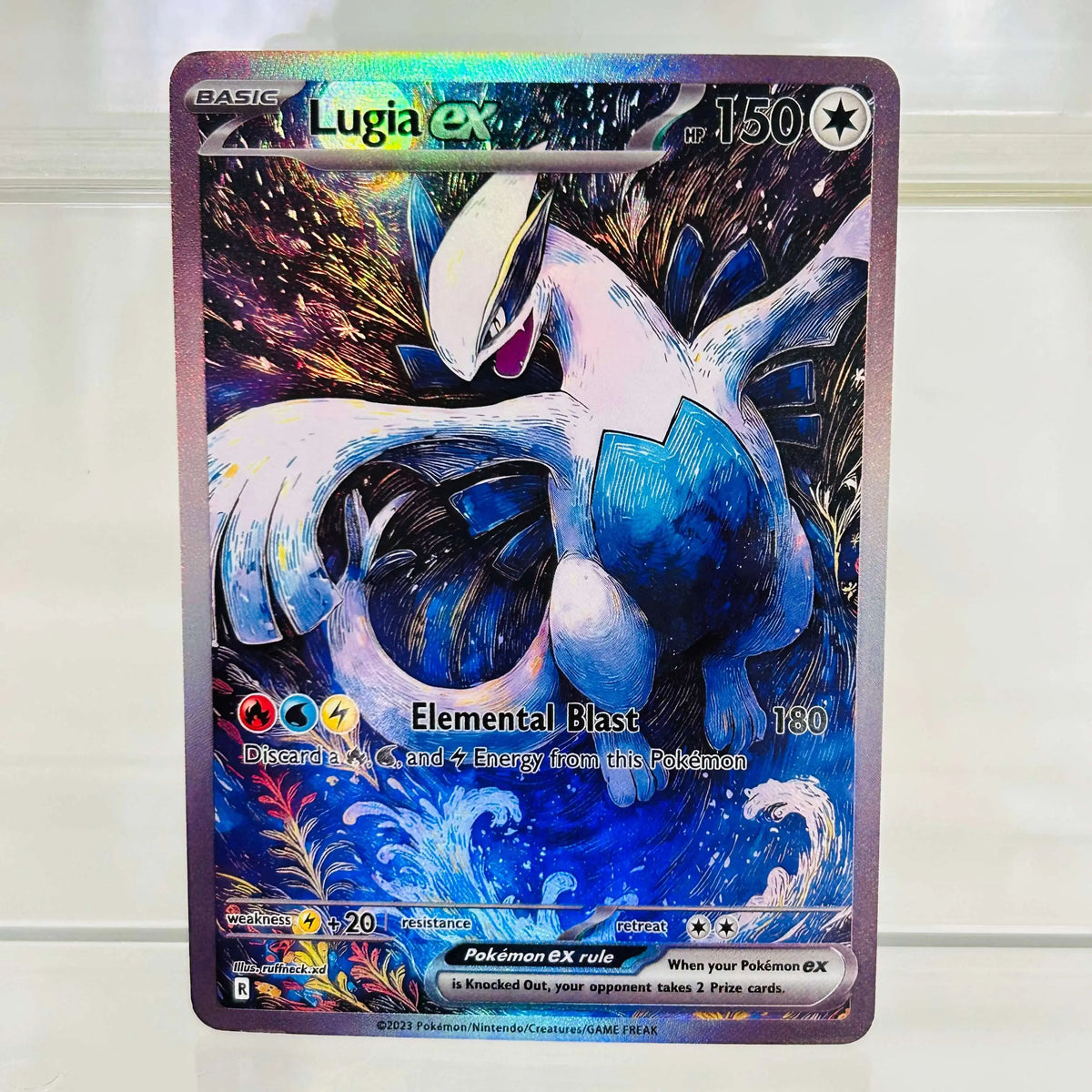 Dark Mewtwo ex English Version Collectible Grade DIY Foil Texture Nice Condition Premium Anime Collection Cards