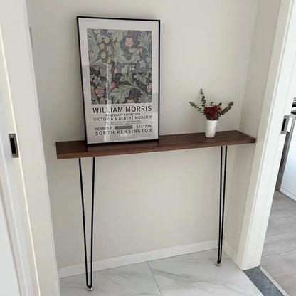 Nordic solid wood entry very narrow table against the wall a few cases wrought iron entry ultra-narrow corridor table