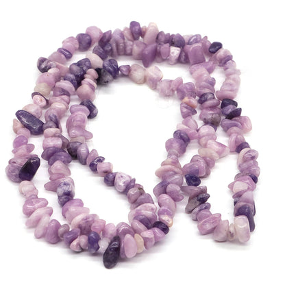 5-8mm Natural Irregular Lilac Lepidolite Stone Beads Gravel Chips Loose Spacer Beads for Jewelry Making DIY Bracelet Necklace
