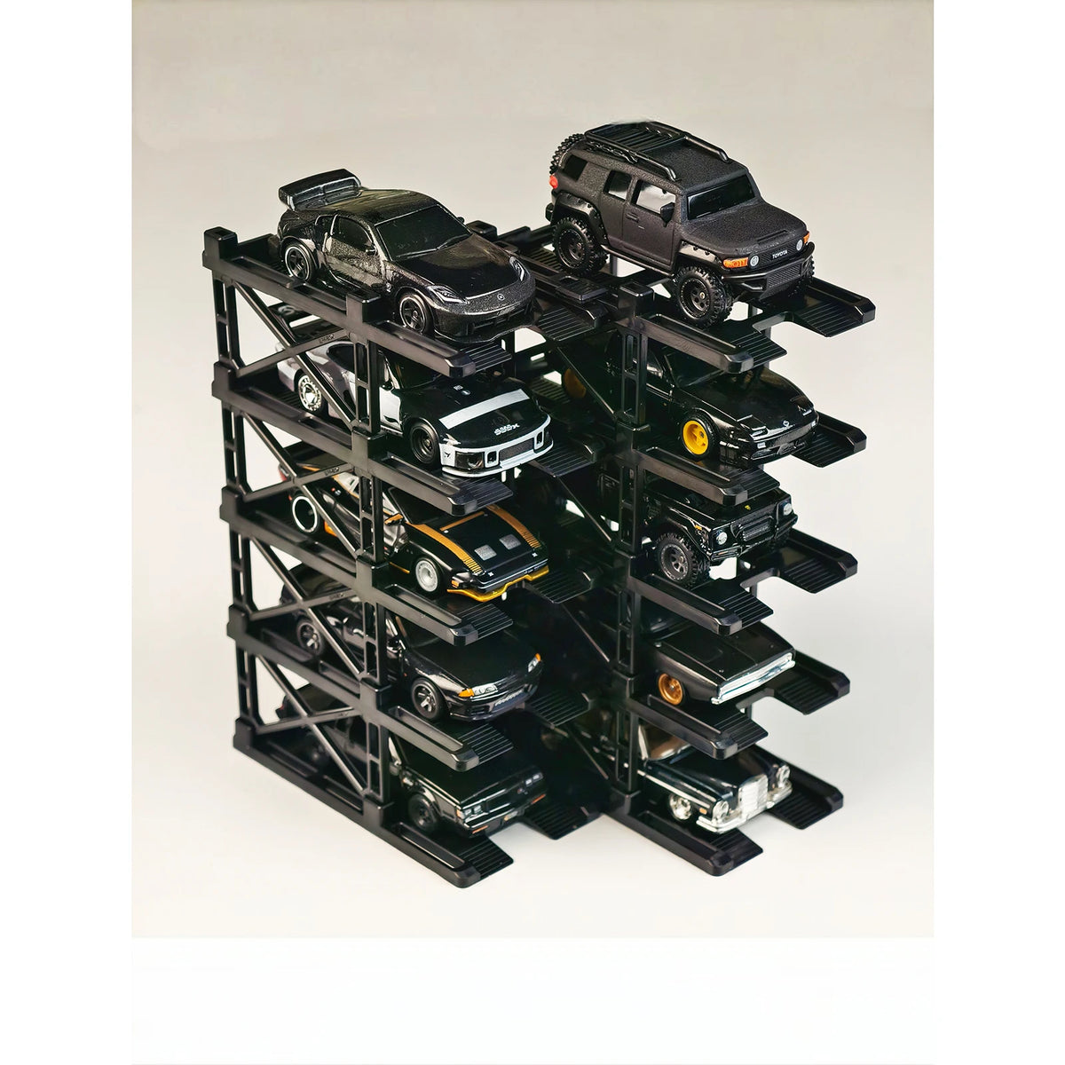 Diorama 1/64 Modular Multi-Storey Parking Lot Rack Model Car Display Storage Cabinet Models