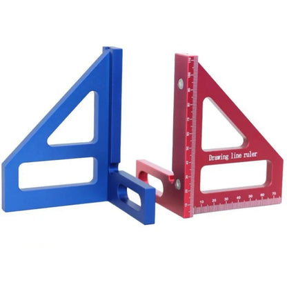 Woodworking Square Protractor Aluminum Alloy Miter Triangle Ruler High Precision Layout Measuring Tool for Engineer Carpenter