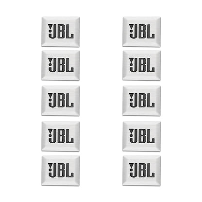 10Pcs 3D Aluminum JBL Car Audio Badge Sticker Car Hi-Fi Speaker Audio Emblem Stickers Auto Logo Decal Accessories for BMW KIA