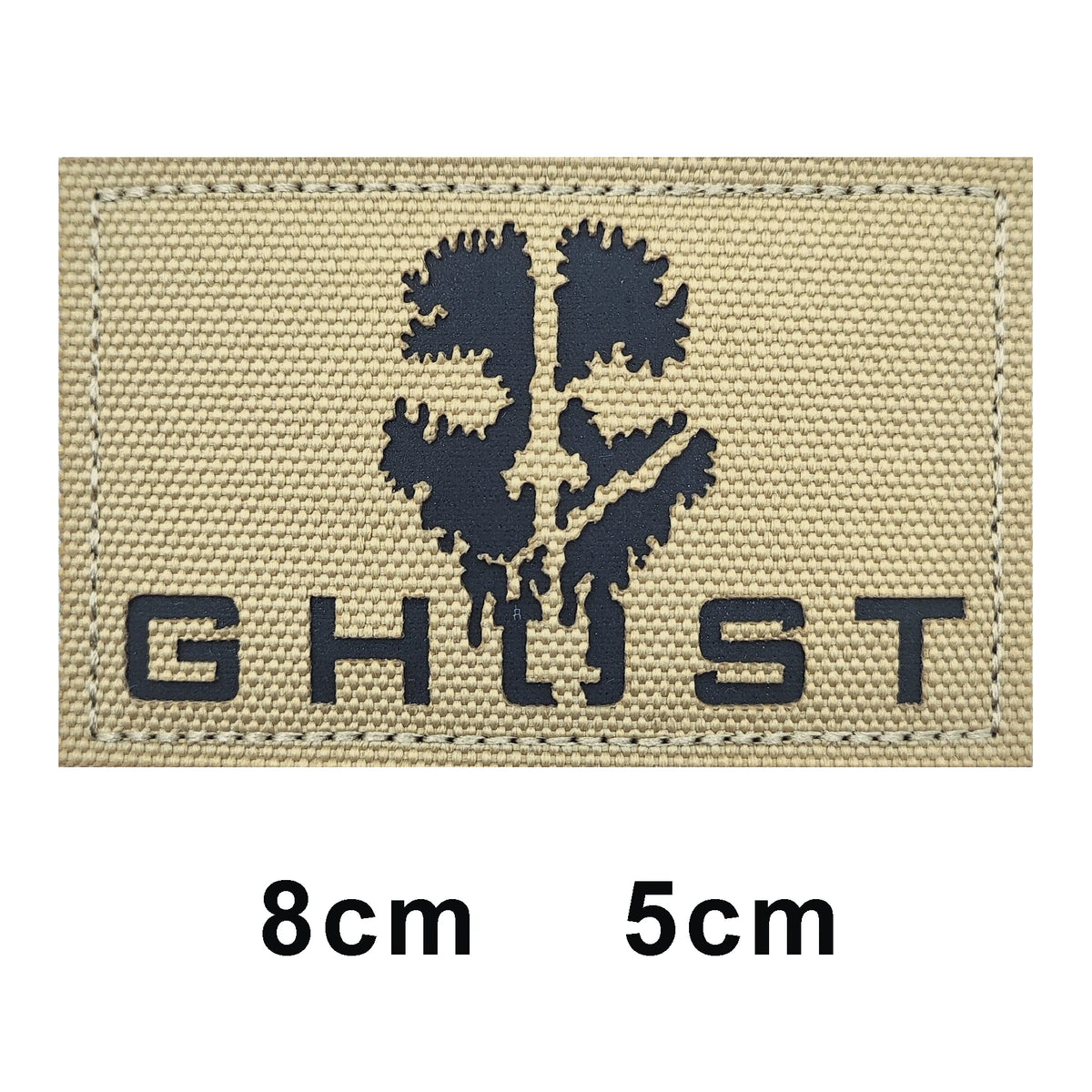 Call of Duty Skeleton and Ghost Ghost Mask, C psula CORP, No Moral Barriers Affected Embroidered Hook and Loop Backpack Patch