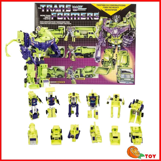 In Stock Transformers Toys US Version G1 84-86 KO Devastator Suit Model Robot Collection Action Figure Toy Gift Hobby