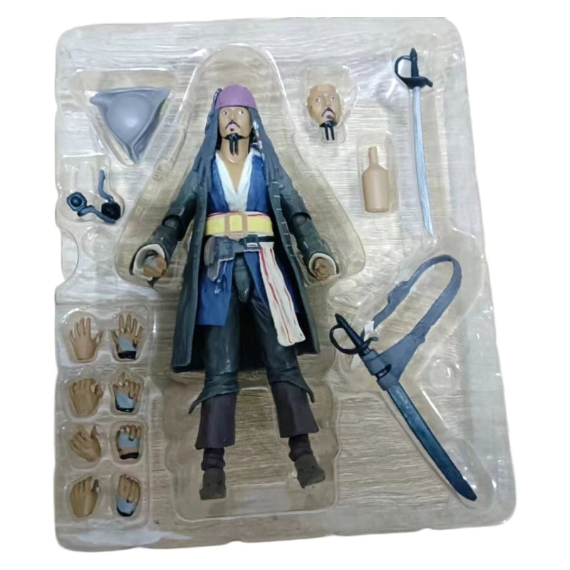 Bandai Pirates of the Caribbean 5 Dead Without Proof Shf Captain Jack Johnny Depp Can Build a Model with Hands
