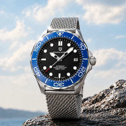 PAGANI DESIGN Navy Blue Ceramic Bezel Men's Watches Automatic Watch For Men Luminous Diving Mechanical Wrist Watch Men 2026 New