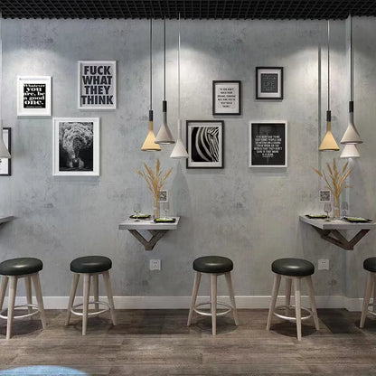 Vinyl Waterproof Self-Adhesive Wallpaper Vintage Cement Gray Wall Contact Paper,Store Bedroom Livingroom Renovation Stickers pvc
