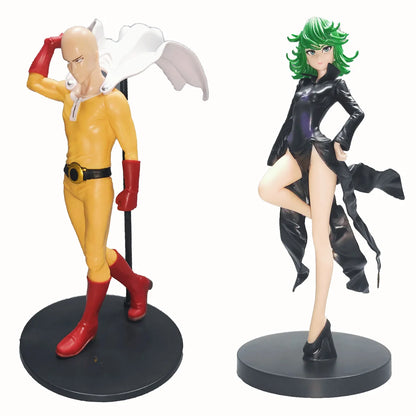 20CM Anime One Punch Man Senritsu no Tatsumaki Figure Espresto Shapely Saitama Standing Model Toys and Doll Collection Gifts