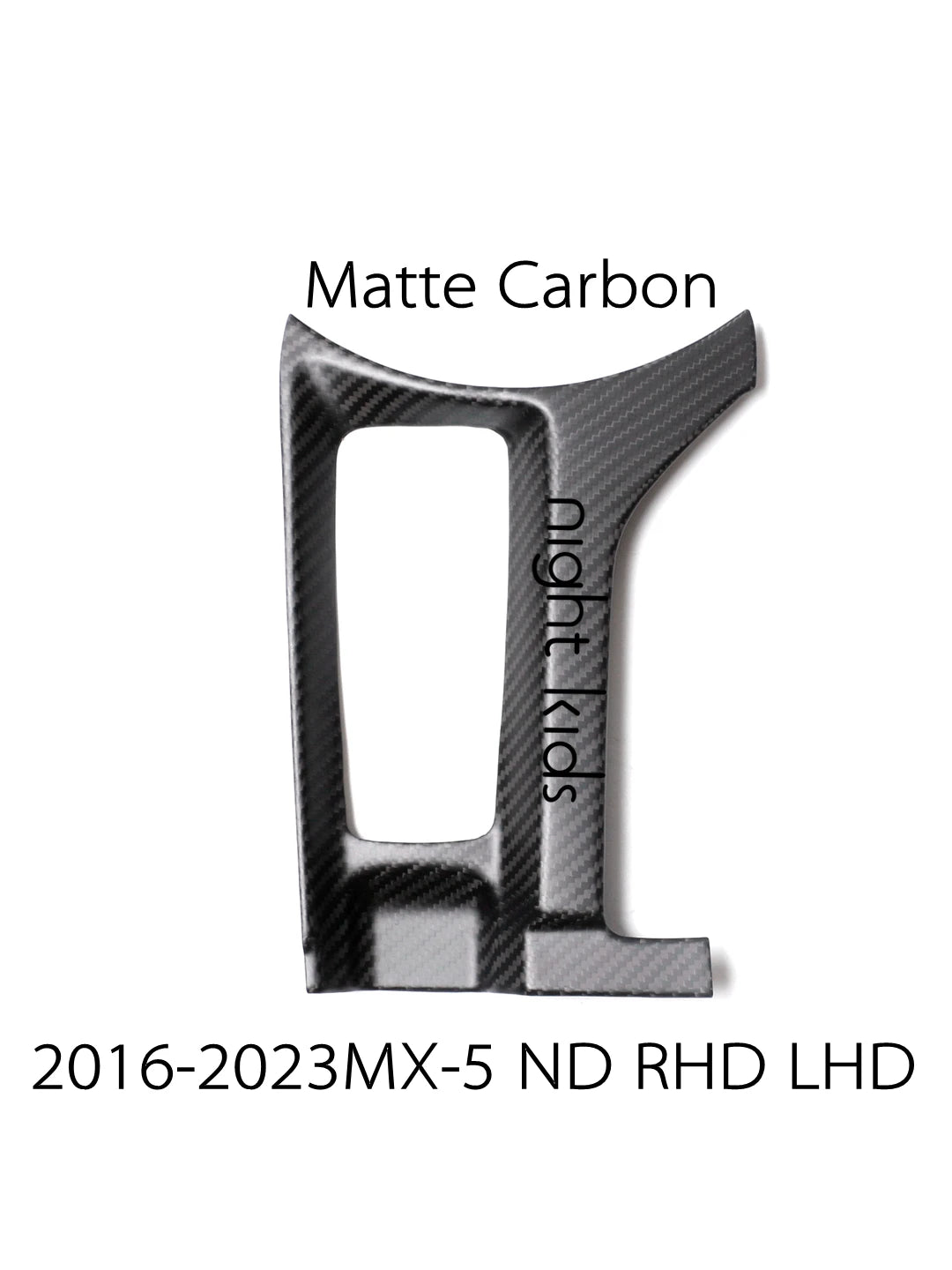 Night Kids for 2016-2023 Mazda MX-5 ND Carbon Fiber Multimedia Bezel MX5 ND1 ND2 Conversion Carbon Fiber Interior Accessories