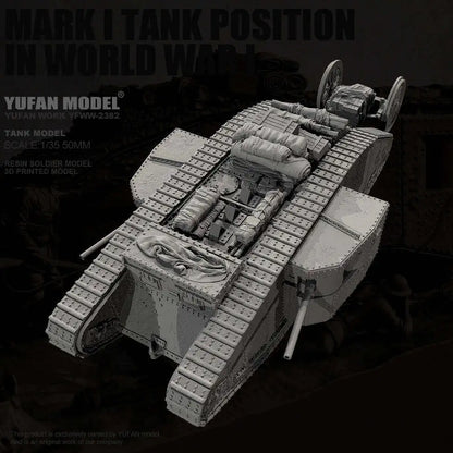 1/35 Tank Resin Model Colorless Self Assembled YFWW-2382/3D