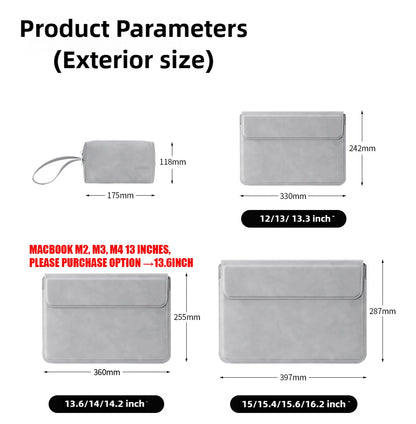 Laptop Sleeve Case 13 14 15 15.6 Inch For Huawei HP DELL Liner Sleeve Bag For Macbook Air Pro 13 13.6 M4 Notebook Bags Men Women