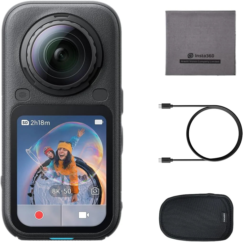 Original Insta360 X6 8K 360 Action Camera 1-Inch Sensor FlowState Stabilization AI Auto Editing Waterproof Sports Camera