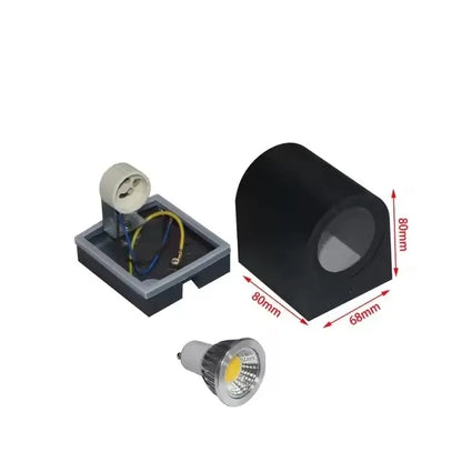 GU10 Simple Modern Wall Light For Garden Patio 5W 10W Waterproof Outdoor LED Wall Lamp Double Head Lighting Aluminum AC110V 220V