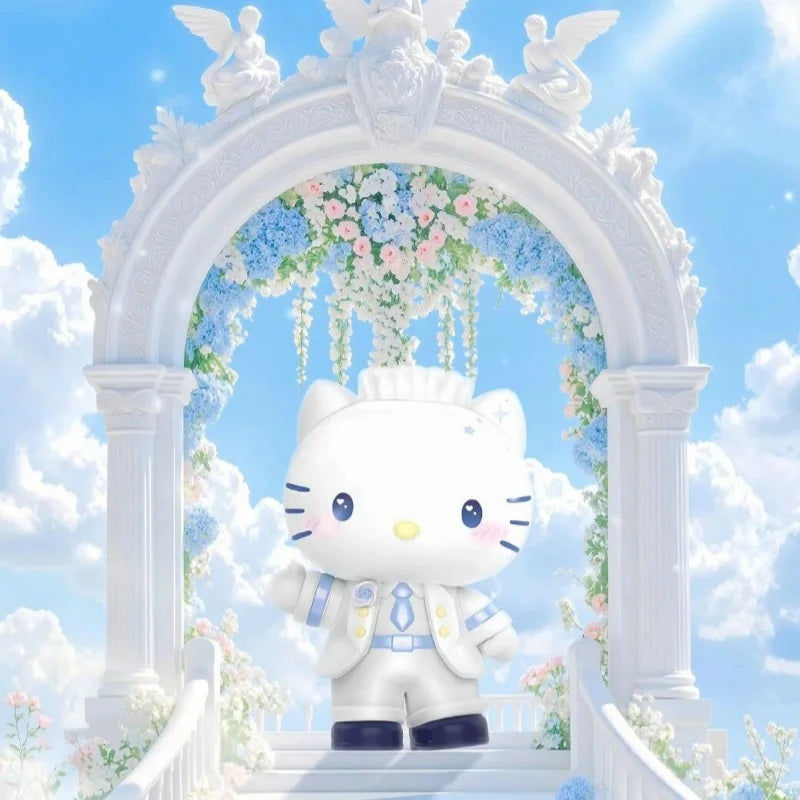 Hello Kitty  Romantic Wedding Series Blind Box Figurine Trendy Toys Century Wedding Series Anime Figures Mystery Box Dolls Gift