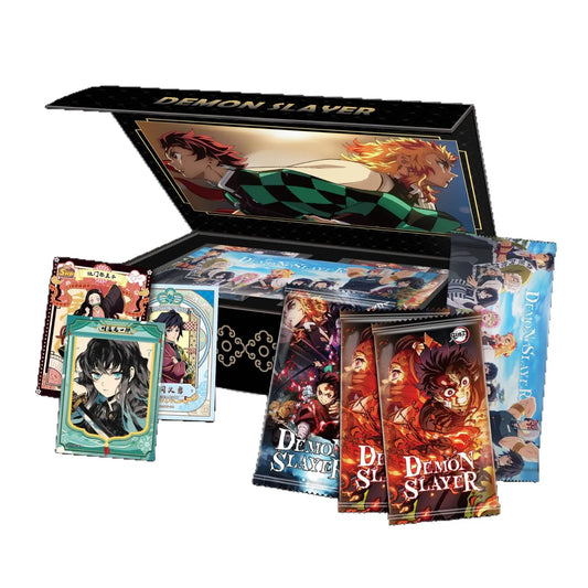 Demon Slayer Kimetsu no Yaiba Anime Trading Cards Booster Box, Premium Rare Collectible Cards, TCG Gift Set for Fans