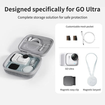 Case for Insta 360 GO Ultra Accessories Storage Protective Case Hard Shell Cover for Insta360 GO Ultra  Action Camera Accessory