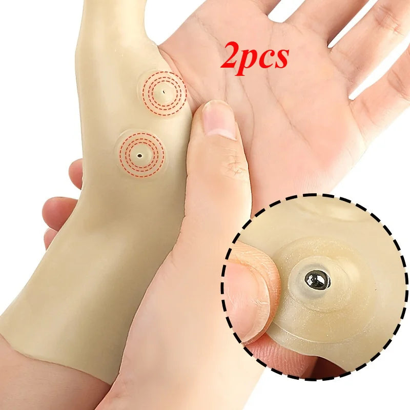 Magnetic Gloves with Silicone Wrist Support for Enhanced Grip&Flexibility,Adjustable Daily Wear Hand Protectors with Comfort Fit