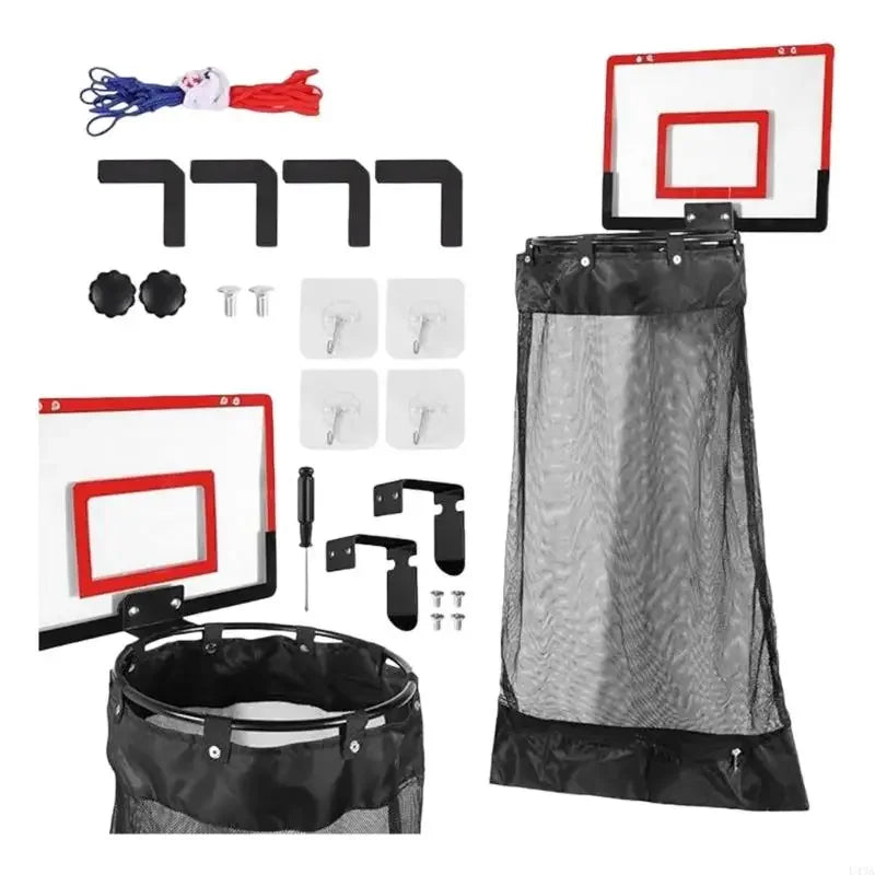 L43A Basketball Laundry Basket With Space Saving Feature Small Space