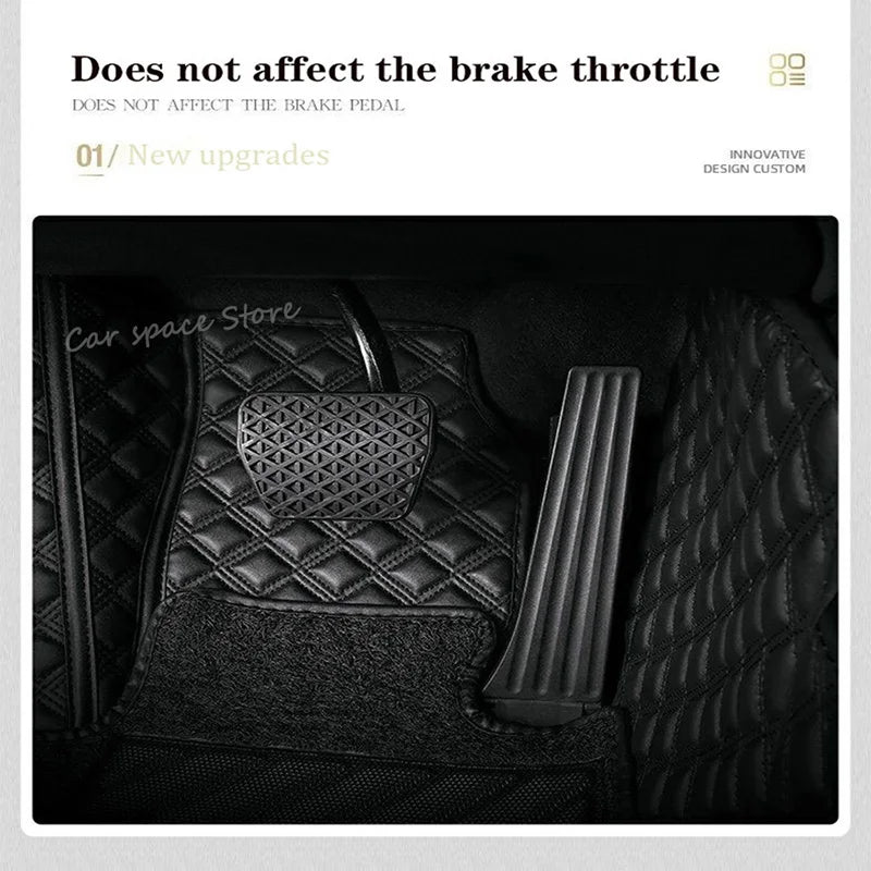Car Floor Mats for Porsche Macan 2014 2015 2016 2017-2026 Custom Auto Foot Pads Automobile Carpet Cover Interior Accessories