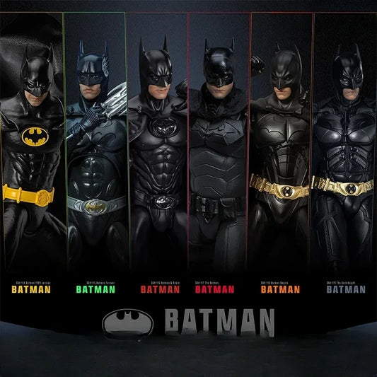 In stock Original Beast Kingdom DC Bell Keaton Pattinson New Batman Action Figure Movable Collectible Figure Gift