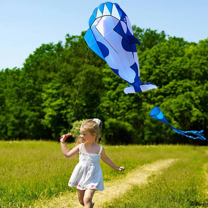 Dolphin kite flying nylon soft kite line animal kites inflatable kite reel outdoor toys Kite surfing beach kites sport parachute