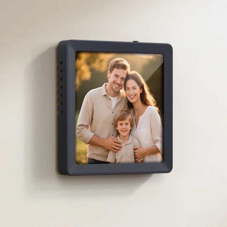 4" DIY Photo Frame Wireless Bluetooth Speaker Magnetic Design Desktop Picture Decor Audio Support Recording TF Card Playback