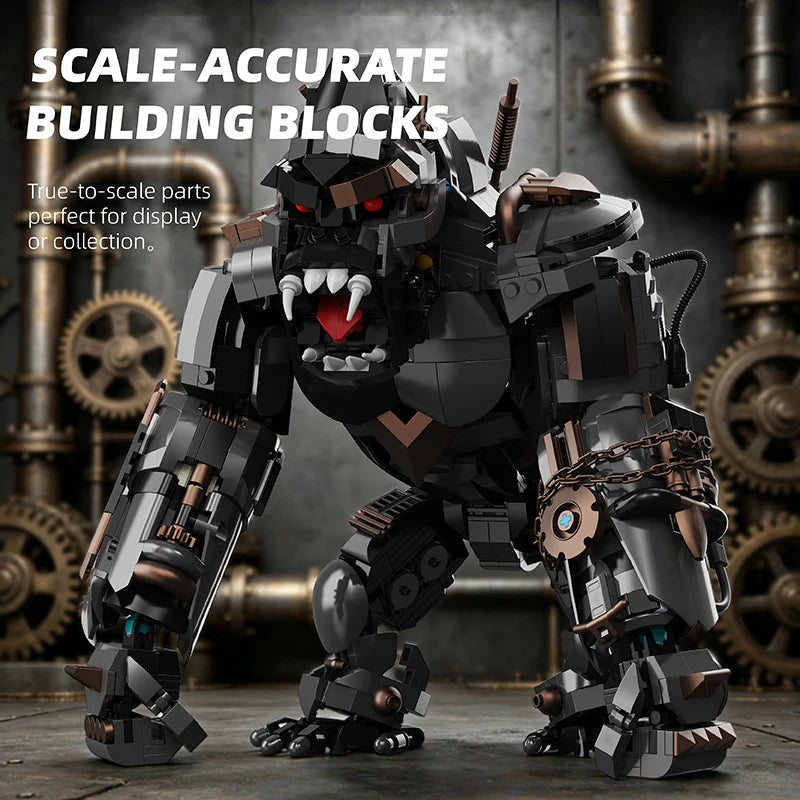 Cyber Mecha Gorilla MOC Building Blocks Giant Robotic Ape Titan Model Kit Mechanical Bricks Toys Gifts Adult Kids Boys 1414pcs