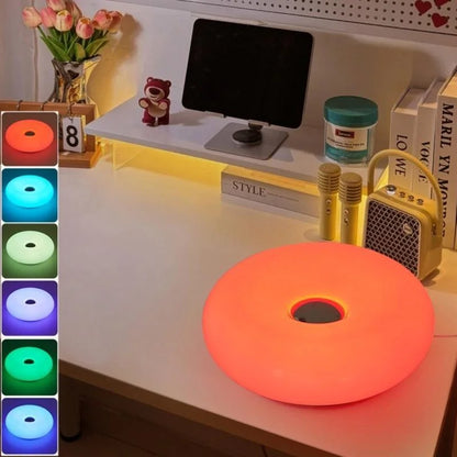 Light Luxury Bauhaus Donut-Style Ambient Table Lamp, Wall-Mounted Corridor Light, Dual-Purpose, Adjustable Rgb Starry Sky Lighting, Bedroom Bedside Lamp, Living Room and Dining Room Decoration.