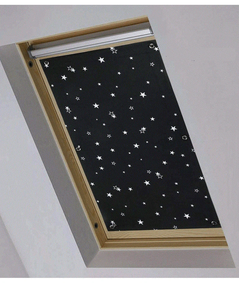 Blackout Skylight Window Blinds with Suction Cups Portable Thermal Insulated Adjustable Curtain for Bedroom Travel Car