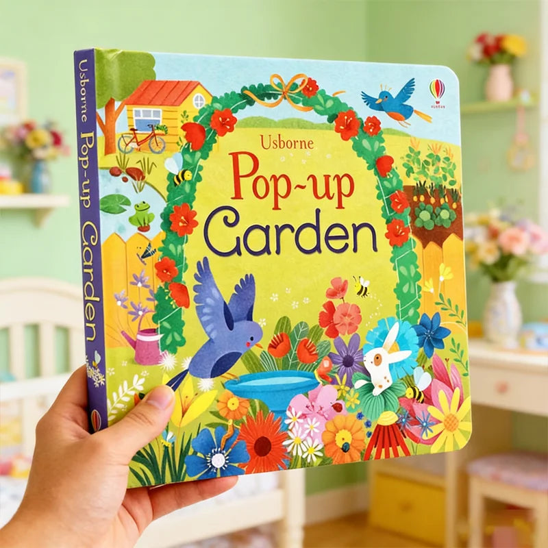 Pop-Up 3D Lift-the-Flap Book, English Picture Book for Toddlers, Early Educational Storybook,Bedtime reading materials