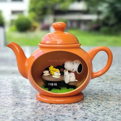 Re-Ment Snoopy Antique Diorama Collection Diorama Desktop Ornament Miniatures Models Original  Trendy Toys Gifts