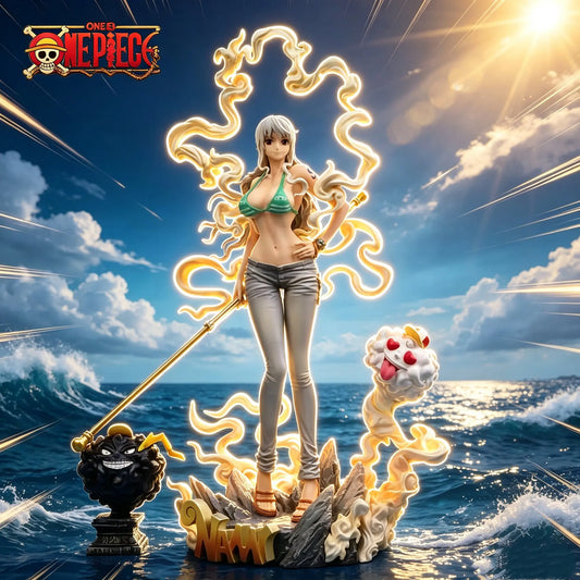 One Piece Nami Figure Anime Collectible Statue Desktop Decoration Otaku Gift Peripheral Model For Anime Fans Home Desk Ornament