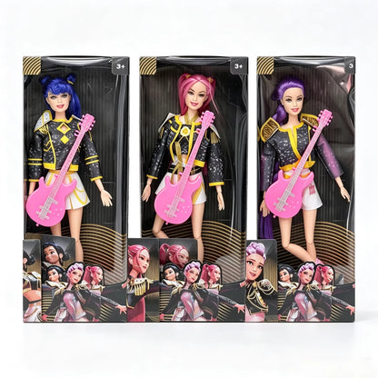 2026 Hot Music Style Demonic Group Anime Figure Rumi Mira Zoey Action Figure Cosplay Doll Cute Gift for Kids Birthday Gifts