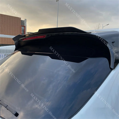 Maxton Style Rear Trunk Roof Spoiler Wing For Porsche Macan & Turbo & Turbo S 2014-2021 Tail Wing Boot Lip Caps Body Kit Tuning