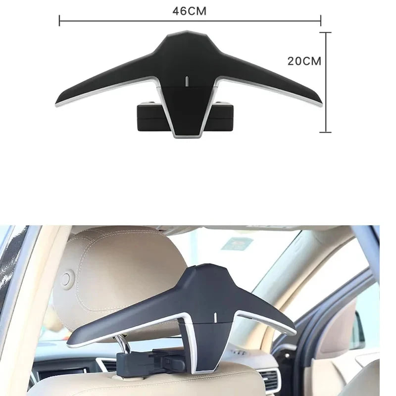 Multifunctional Car Seat Hook Hanger Headrest Coat Hanger High Capacity Clothes Suits Holder 20kg Load Car Clothes Hanger