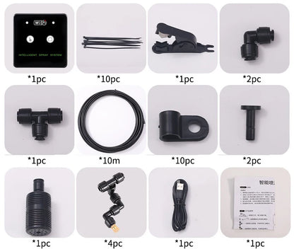 WiFi Rainforest Sprayer Control Automatic Mist Timing Spray System Kit Touch Screen Irrigation Timer Reptile Sprayer Humidifier