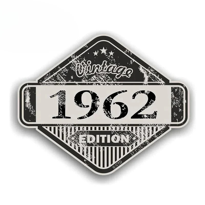 Custom Rusty Patina Aged Vinyl Sticker EARLFAMILY Vintage Car Decal for Window Bumper