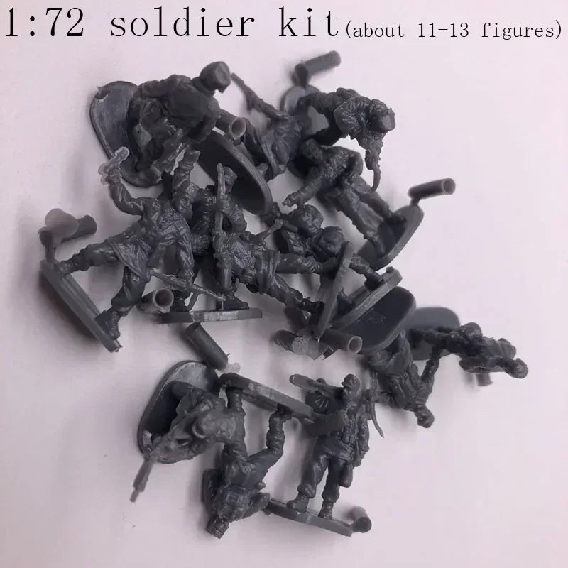 1/72 Plastic Assembled Tank Model Kit WWII Military Model Puzzles 24 Styles Tanks Sand Table Tanks Toys for Boys