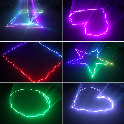 ALIEN 500mw RGB Laser Beam Line Scanner Projector DJ Disco Stage Lighting Effect Dance Party Wedding Holiday Bar Club DMX Lights