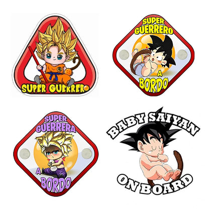 Baby on Board Mimics Super Warrior Board  Car Sticker Dragon Ball Anime Stickers Waterproof Sunscreen