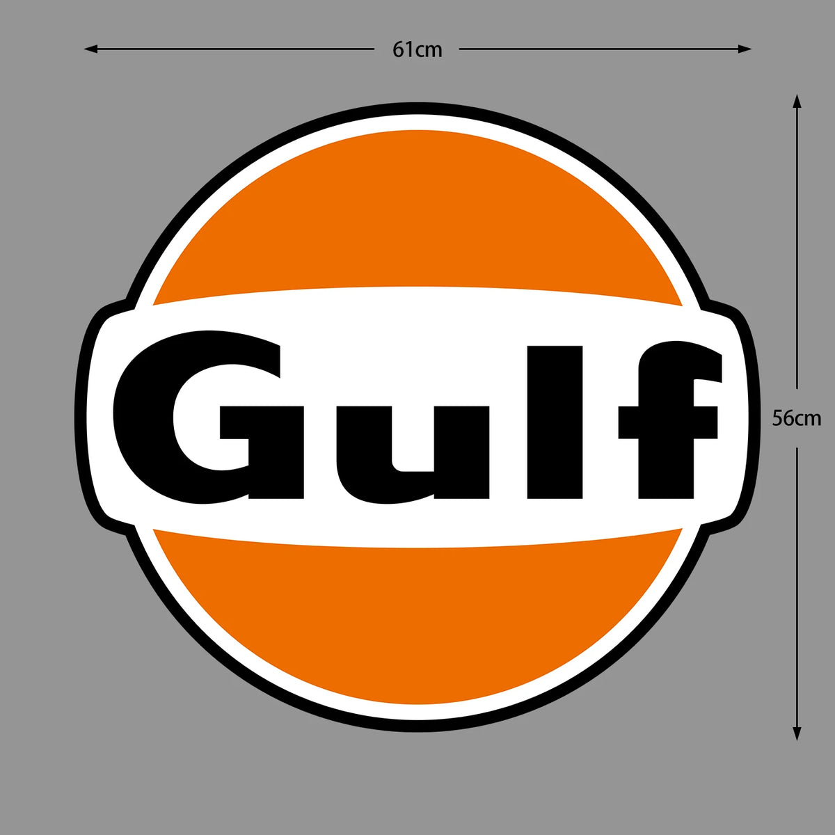 Car Sticker Gulf Vintage Style Truck Vinyl Decal Gasolin Petroleum Racing Gas Waterproof Decals PVC for Tesla 9-11 917 917LH 918