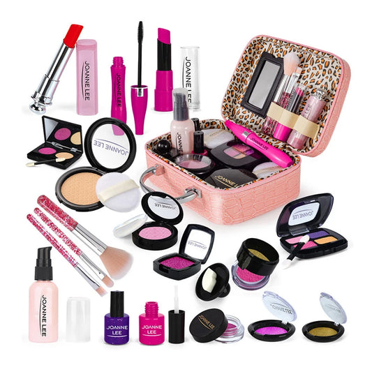 Simulation Cosmetics Set Kids Play House Toys Make up Lipstick Nail Paint Educational Toys Pretend Girls Game Christmas Gift