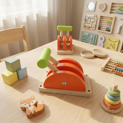 DIY Montessori Busy Board Accessories, Wooden Sensory Educational Toy, Fine Motor Skills & Cognitive Training Learning Toy for K