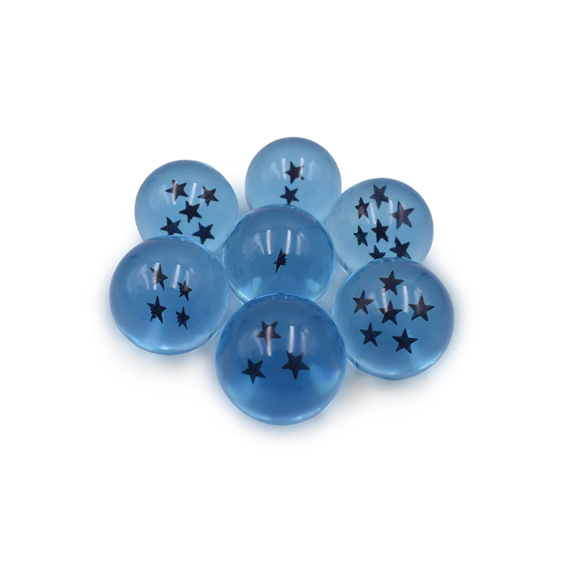 4.3CM Anime DBZ 7 Stars Balls 3.5CM Figures Toys New In Box Shenron Dragon Crystal Balls PVC Collection Complete Set Retail