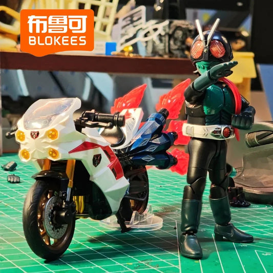 In Stock Blokees Shin Kamen Rider Classic Version 01 Diy Assembly Figure Building Blocks Joint Movable Model Collection Boy Gift
