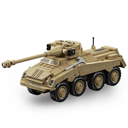 World War Army Military Soldiers SWAT Leopard 2A7 Main Battle Tank Assemble Building Blocks City Construction Bricks Toys Gift